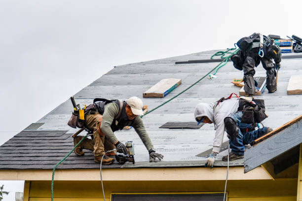 Professional Emergency Roof Repair technician working in Moravia, NY